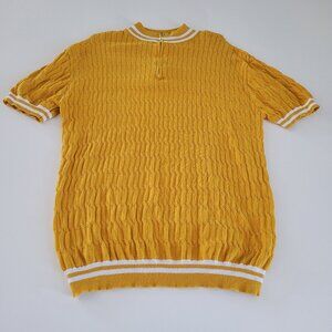 Men's Golden Zip-Up Sweater